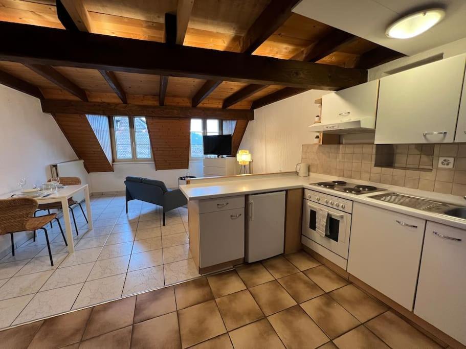 Charmant Appartement En Duplex A Порентруи Екстериор снимка